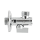 Кран приладовий кутовий Raftec Silver 1/2"*1/2" KFH0101( з фільтром )