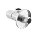Кран приладовий кутовий Raftec Relo Silver 1/2"*1/2" VKE80101 ( з керамічним запірним елементом )