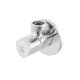 Кран приладовий кутовий Raftec Relo Silver Mini 1/2"*1/2" VKM80101 ( з керамічним запірним елементом )