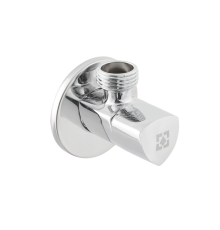 Кран приладовий кутовий Raftec Relo Silver Mini 1/2"*1/2" VKM80101 ( з керамічним запірним елементом )