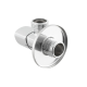 Кран приладовий кутовий Raftec Relo Silver Mini 1/2"*1/2" VKM80101 ( з керамічним запірним елементом )