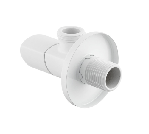 Кран приладовий кутовий Raftec Relo White 1/2"*3/4" VKW80102 ( з керамічним запірним елементом ) Кран приладовий кутовий Raftec Relo White 1/2"*3/4" VKW80102 ( з керамічним запірним елементом )
