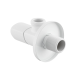 Кран приладовий кутовий Raftec Relo White 1/2"*3/4" VKW80102 ( з керамічним запірним елементом )