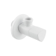 Кран приладовий кутовий Raftec Relo White 1/2"*3/4" VKW80102 ( з керамічним запірним елементом )