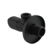 Кран приладовий кутовий Raftec Relo Black 1/2"*3/4" VKB80102 ( з керамічним запірним елементом )