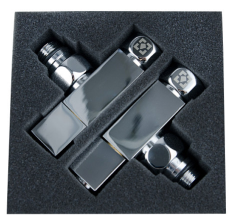 Комплект кутових кранів Raftec RV-5034 1/2"x3/4"