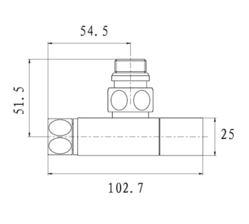 Комплект кутових кранів Raftec RV-5034 1/2"x3/4"