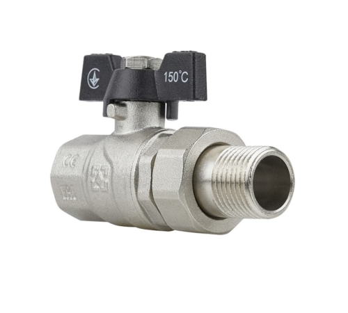 Кран кульовий з американкою Raftec BLACK 1/2" (DRBS1) посилений Кран кульовий з американкою Raftec BLACK 1/2" (DRBS1) посилений