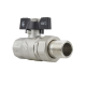 Кран кульовий з американкою Raftec BLACK 1/2" (DRBS1) посилений