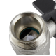 Кран кульовий з американкою Raftec BLACK 1/2" (DRBS1-U) посилений