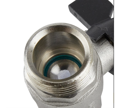 Кран кульовий з американкою Raftec BLACK 1/2" (DRBS1-U) посилений Кран кульовий з американкою Raftec BLACK 1/2" (DRBS1-U) посилений