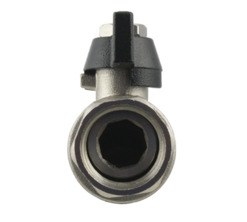 Кран кульовий з накидною гайкою Raftec BLACK 3/4" для води прямий (PRB-2) Кран кульовий з накидною гайкою Raftec BLACK 3/4" для води прямий (PRB-2)