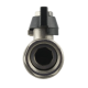 Кран кульовий з накидною гайкою Raftec BLACK 3/4" для води прямий (PRB-2)