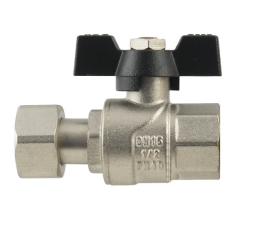 Кран кульовий з накидною гайкою Raftec BLACK 3/4" для води прямий (PRB-2) Кран кульовий з накидною гайкою Raftec BLACK 3/4" для води прямий (PRB-2)