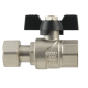 Кран кульовий з накидною гайкою Raftec BLACK 3/4" для води прямий (PRB-2)