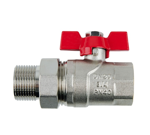 Кран кульовий з американкою Raftec RED 1" (CSA-031) Кран кульовий з американкою Raftec RED 1" (CSA-031)