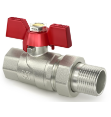 Кран кульовий з американкою Raftec RED 1" (CSA-031)