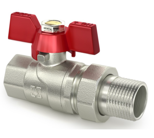 Кран кульовий з американкою Raftec RED 1" (CSA-031) Кран кульовий з американкою Raftec RED 1" (CSA-031)
