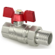 Кран кульовий з американкою Raftec RED 1" (CSA-031)