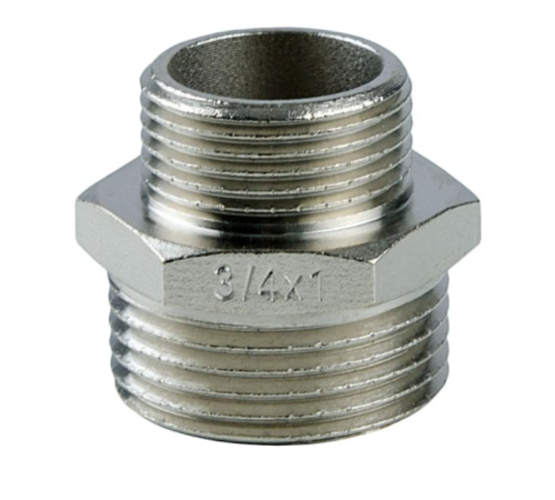 Ніпель редукційний Raftec 3/4*1/2" (NP0201) Ніпель редукційний Raftec 3/4*1/2" (NP0201)