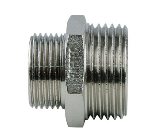 Ніпель редукційний Raftec 3/4*1/2" (NP0201) Ніпель редукційний Raftec 3/4*1/2" (NP0201)