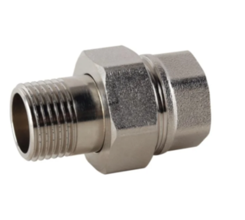 Американка Reiger пряма - 1/2" (нікель) Американка Reiger пряма - 1/2" (нікель)