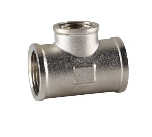 Тройник редукционный Reiger - 1*1/2*1" ВВВ (никель) Тройник редукционный Reiger - 1*1/2*1" ВВВ (никель)