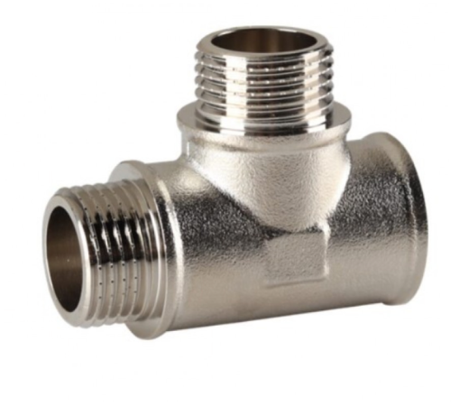 Тройник Reiger - 1/2" ВНН (никель) Тройник Reiger - 1/2" ВНН (никель)