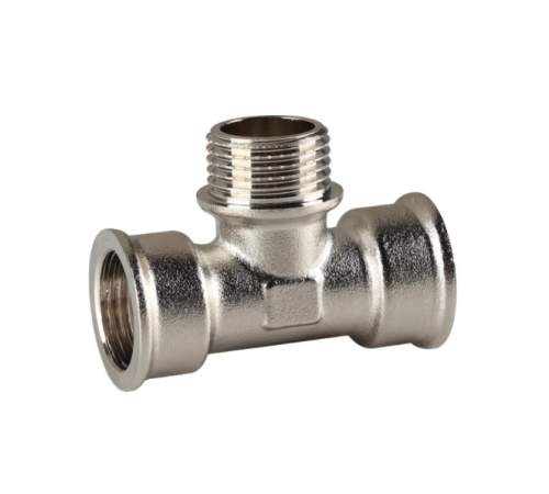 Тройник Reiger - 1/2" ВНВ (никель) Тройник Reiger - 1/2" ВНВ (никель)