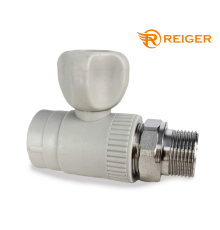 Кран PPR радіаторний прямий Reiger D25*3/4"