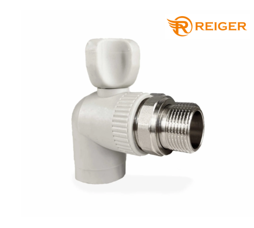 Кран PPR радіаторний кутовий Reiger D25*3/4" Кран PPR радіаторний кутовий Reiger D25*3/4"
