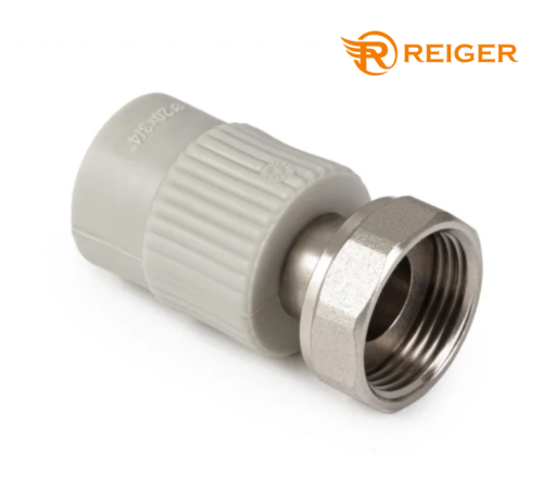 Муфта PPR Reiger з накидною гайкою D20*1/2" Муфта PPR Reiger з накидною гайкою D20*1/2"