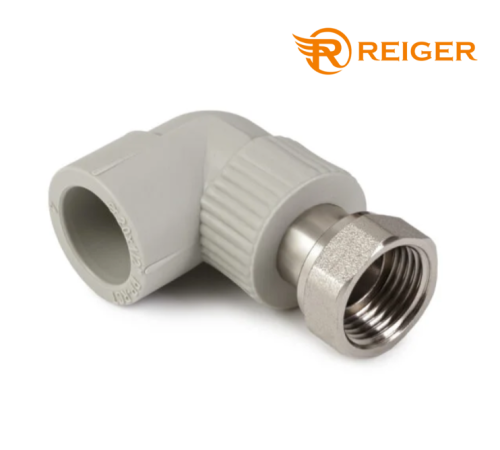 Угол PPR Reiger с накидной гайкой D25*3/4" Угол PPR Reiger с накидной гайкой D25*3/4"