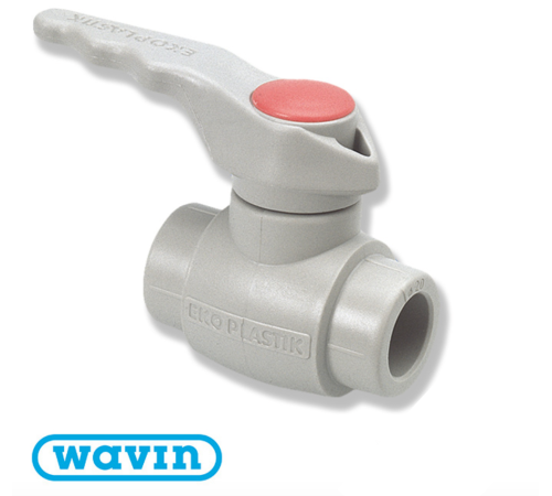 Кран кульовий Wavin Ekoplastik D25 (SVEК025ХХX) Кран кульовий Wavin Ekoplastik D25 (SVEК025ХХX)