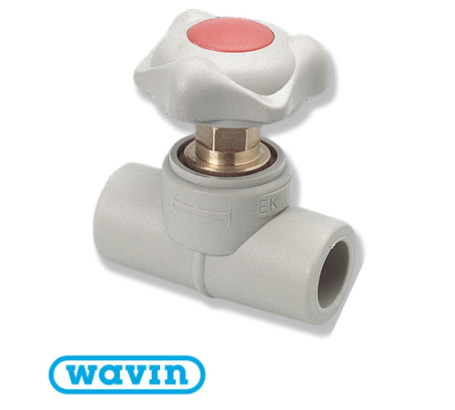 Кран PPR Wavin Ekoplastik вентильний D25 (SVE025XXXX) Кран PPR Wavin Ekoplastik вентильний D25 (SVE025XXXX)