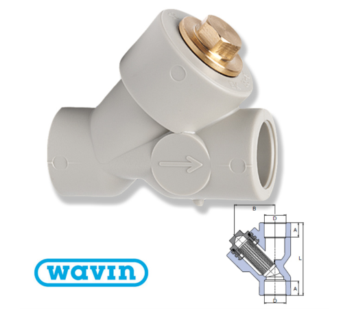 Фільтр Wavin Ekoplastik D25 (SFI025XXXX) Фільтр Wavin Ekoplastik D25 (SFI025XXXX)