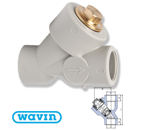 Зворотний клапан Wavin Ekoplastik D32 (SZKL032XXX) Зворотний клапан Wavin Ekoplastik D32 (SZKL032XXX)