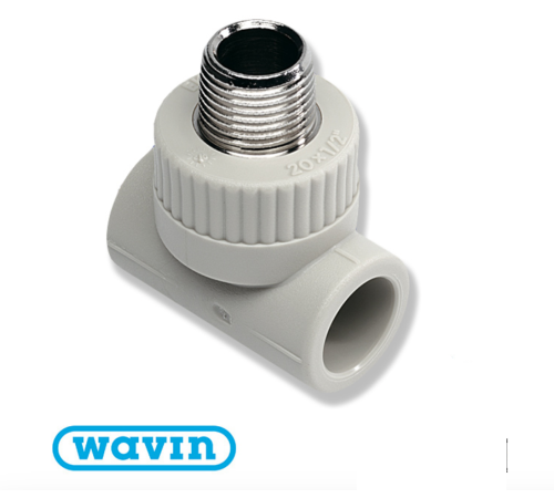 Трійник Wavin Ekoplastik різьба зовнішня D25*1/2 (STKE02520X) Трійник Wavin Ekoplastik різьба зовнішня D25*1/2 (STKE02520X)
