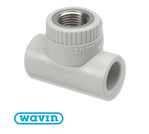 Трійник Wavin Ekoplastik різьба внутрішня D25*3/4 (STKI02525X) Трійник Wavin Ekoplastik різьба внутрішня D25*3/4 (STKI02525X)