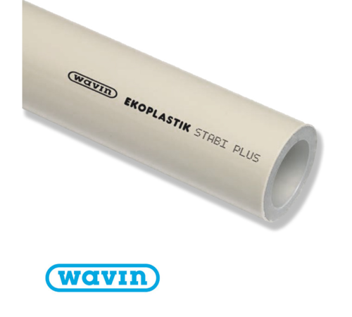 Труби PPR Wavin Ekoplastik Stabi Plus PN25 D40 (алюмінієва фольга) Труби PPR Wavin Ekoplastik Stabi Plus PN25 D40 (алюмінієва фольга)