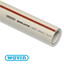 Труба PPR Wavin Ekoplastik FIBER BASALT PLUS PN25 D40 (скловолокно)