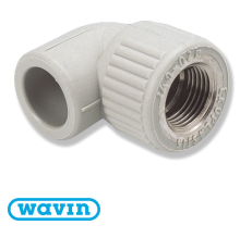 Кут Wavin Ekoplastik різьба внутрішня D20*1/2 (SKOI02020X)