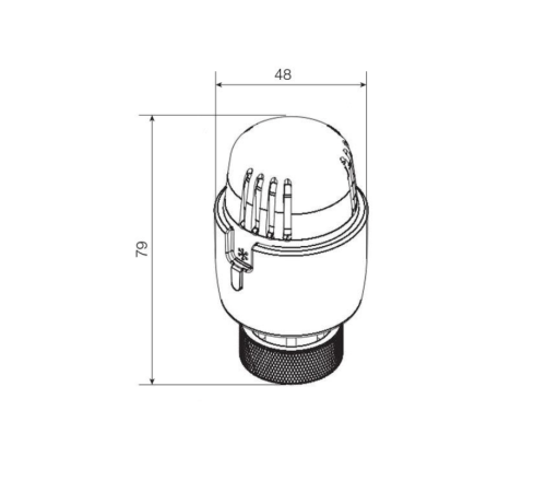 Термоголовка KOER KR.1336 - M30x1.5 Термоголовка KOER KR.1336 - M30x1.5