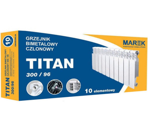 Біметалевий радіатор MAREK TITAN 300/96