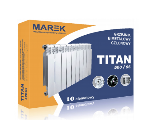 Біметалевий радіатор MAREK TITAN 500/96 Біметалевий радіатор MAREK TITAN 500/96