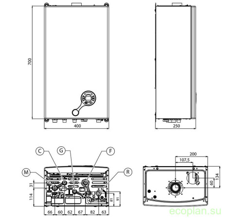 Газовий котел Nova Florida Nibir CTFS 18 CU (+труба і кут) Газовий котел Nova Florida Nibir CTFS 18 CU (+труба і кут)