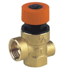 Запобіжний клапан Bianchi 1/2"-1/2" ВР 2,5 бар (447D000402) з виходом під манометр