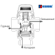 Триходовий змішувальний клапан ESBE VTA312 DN15 1/2" 35-60 С° (31050200)