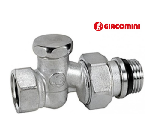 Кран радіаторний прямий Giacomini R17X033 1/2" обратка Кран радіаторний прямий Giacomini R17X033 1/2" обратка