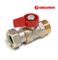 Кран кульовий з накидною гайкою Giacomini R254PX012 - 1/2" прямий